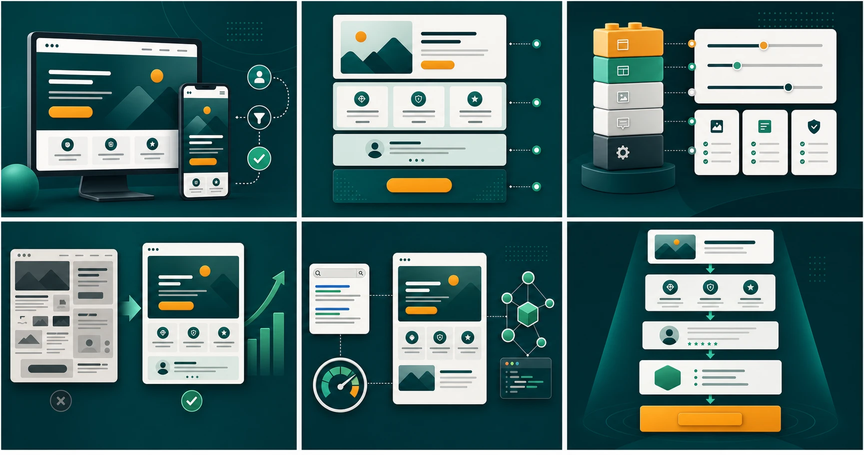 Ilustrasi optimasi konversi landing page dari struktur hingga CTA