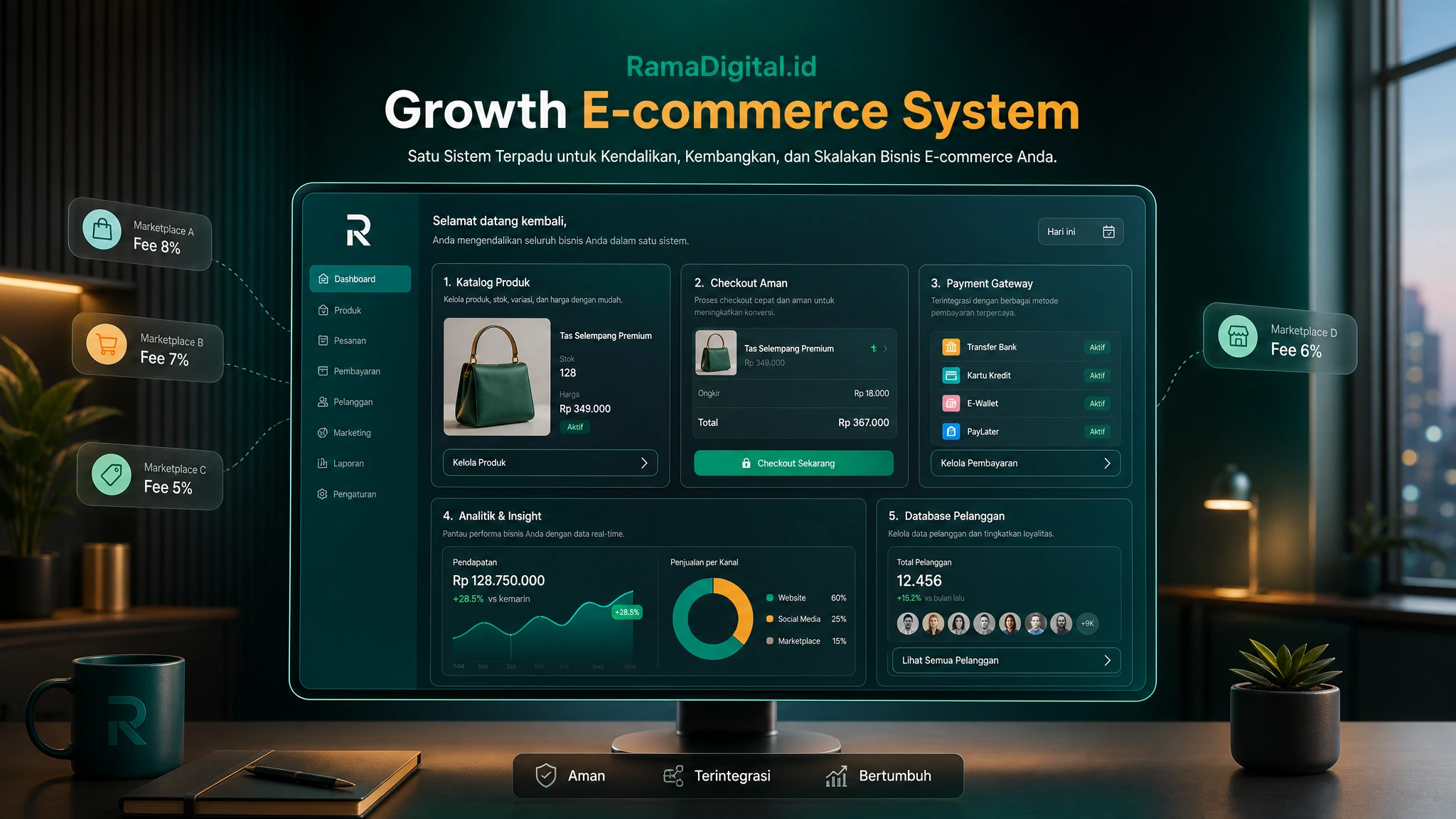Visual Growth E-commerce System Rama Digital