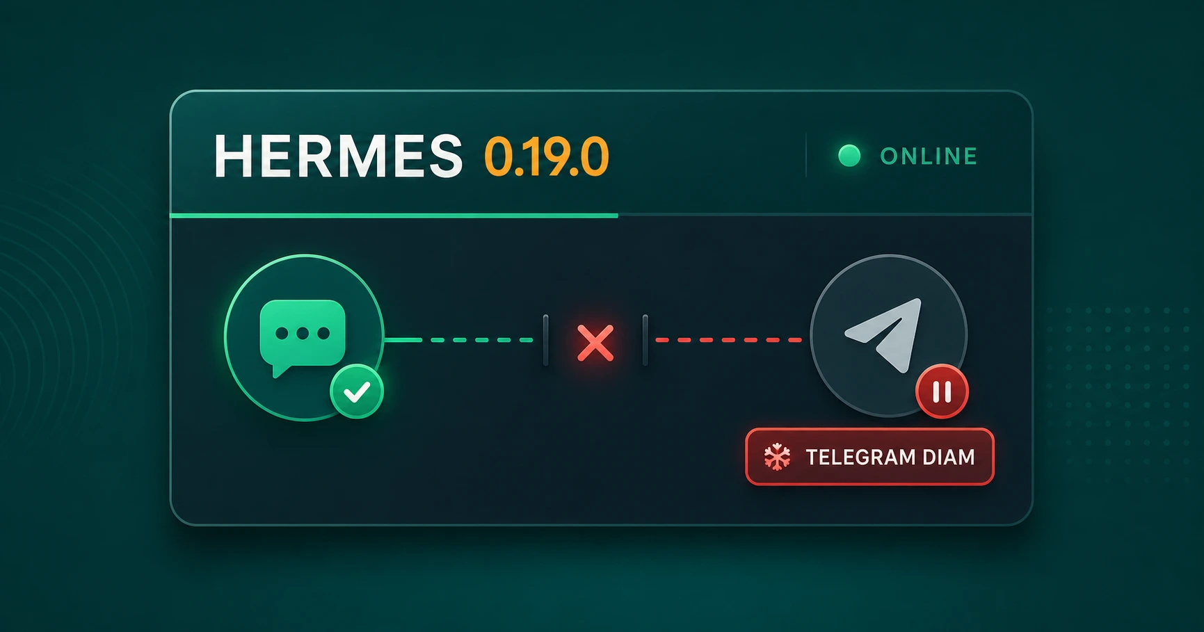 Hermes Agent 0.19.0 Bisa Diam Permanen Setelah Error Telegram