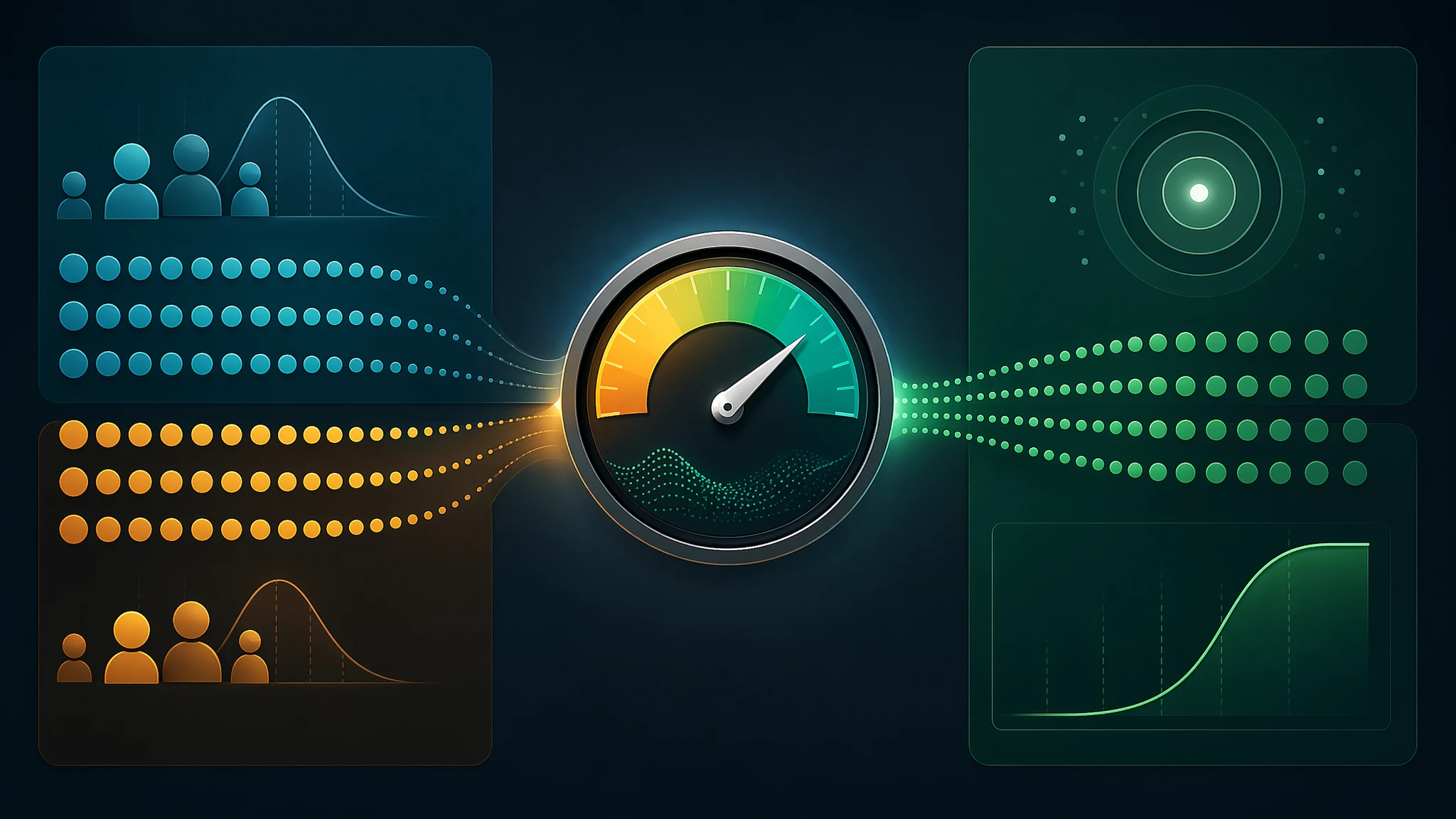 Ilustrasi sample size dan confidence dalam eksperimen A/B testing