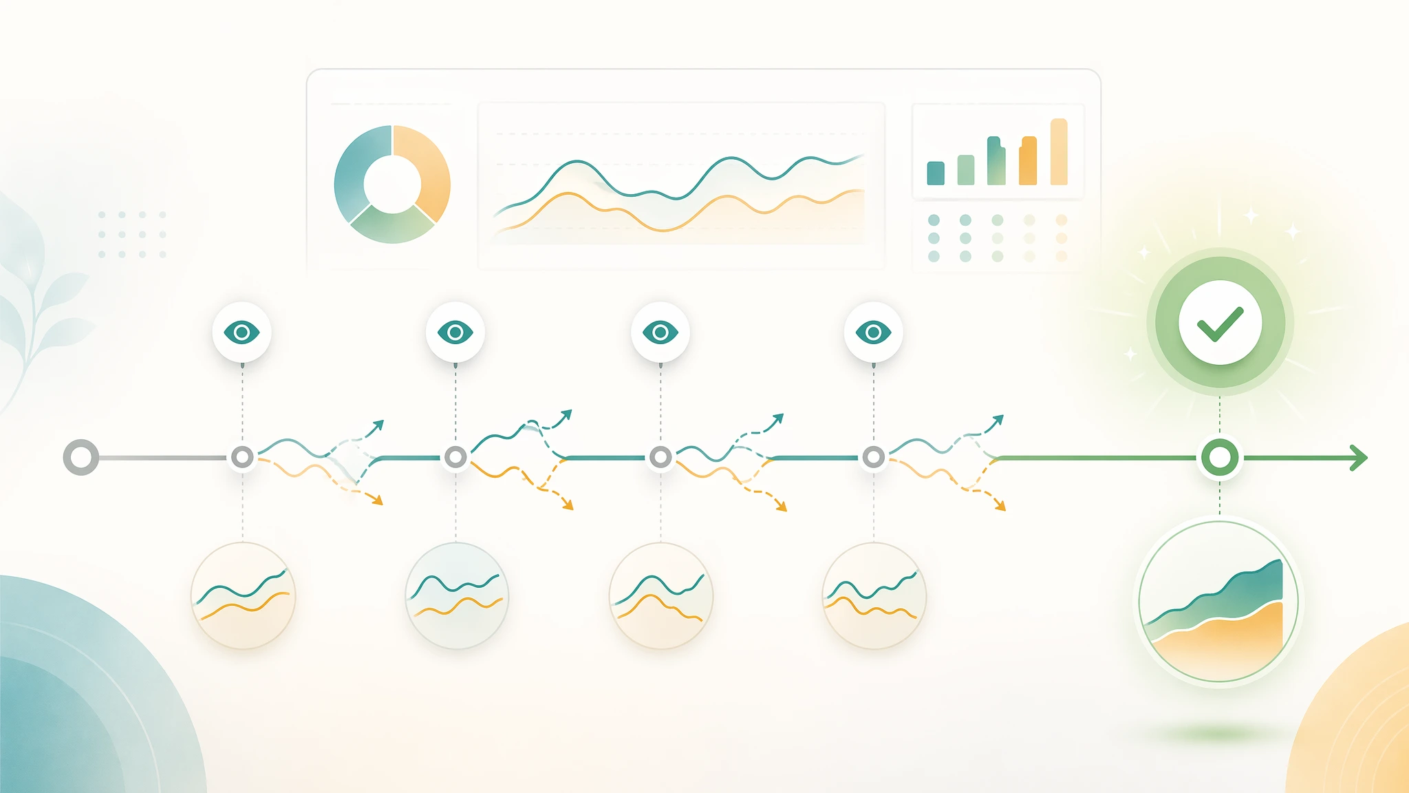 Ilustrasi bahaya peeking terlalu cepat saat membaca hasil A/B test