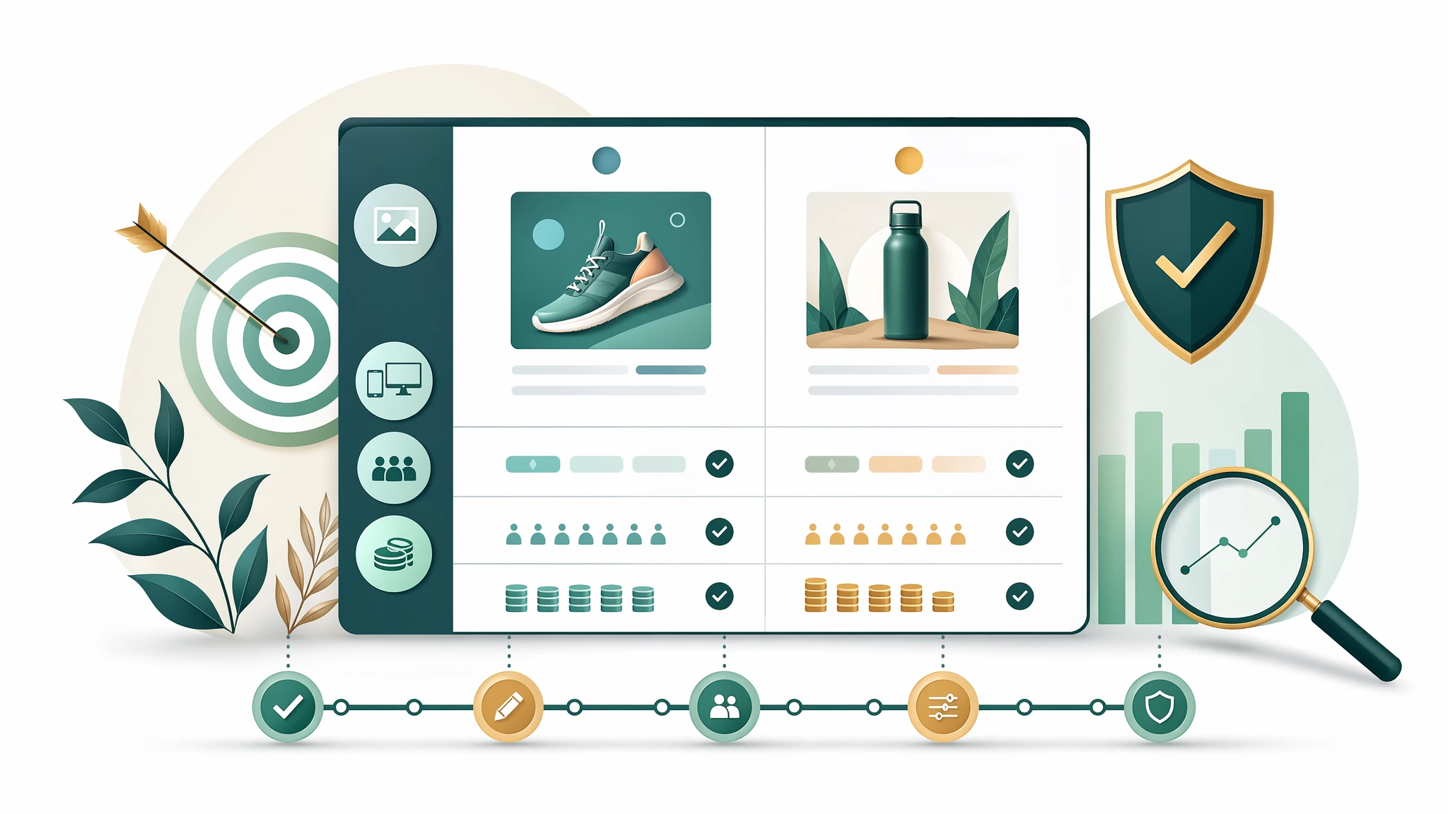 Ilustrasi audit perubahan dan konsistensi setup test Meta Ads