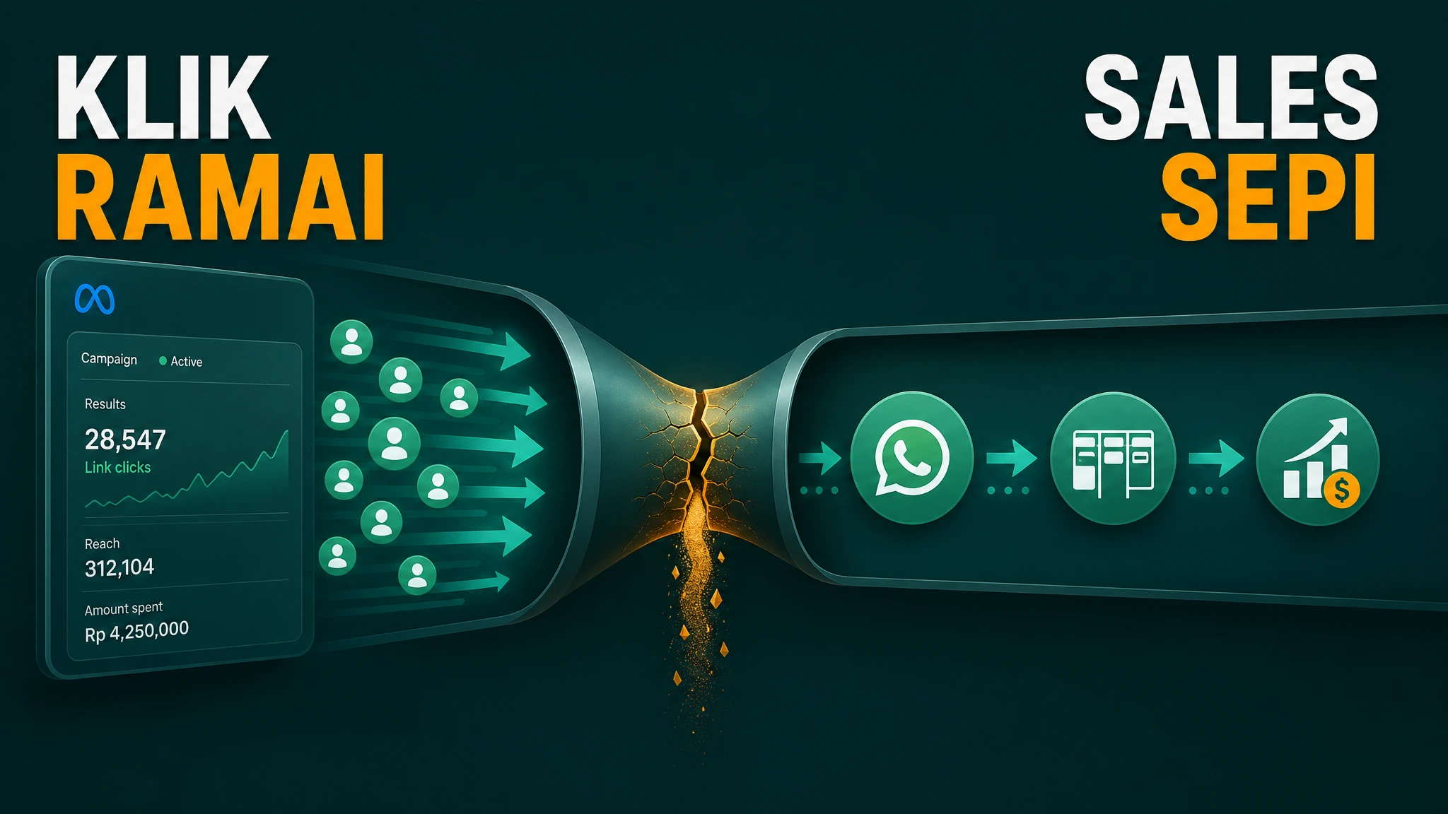 Kenapa Meta Ads Ramai Klik tapi Sales Tetap Sepi