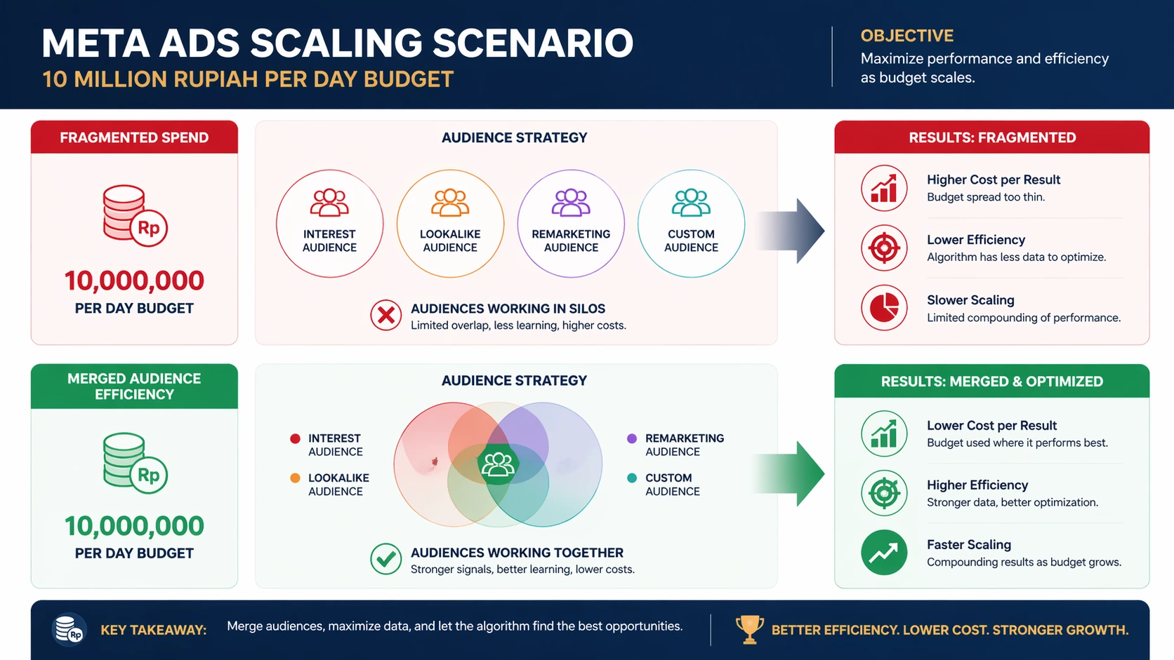 Skenario Meta Ads budget 10 juta per hari