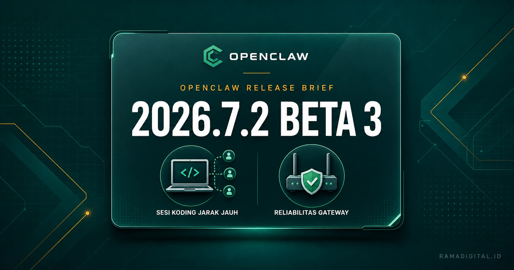 OpenClaw 2026.7.2-beta.3: Remote Coding, Cron, dan Gateway
