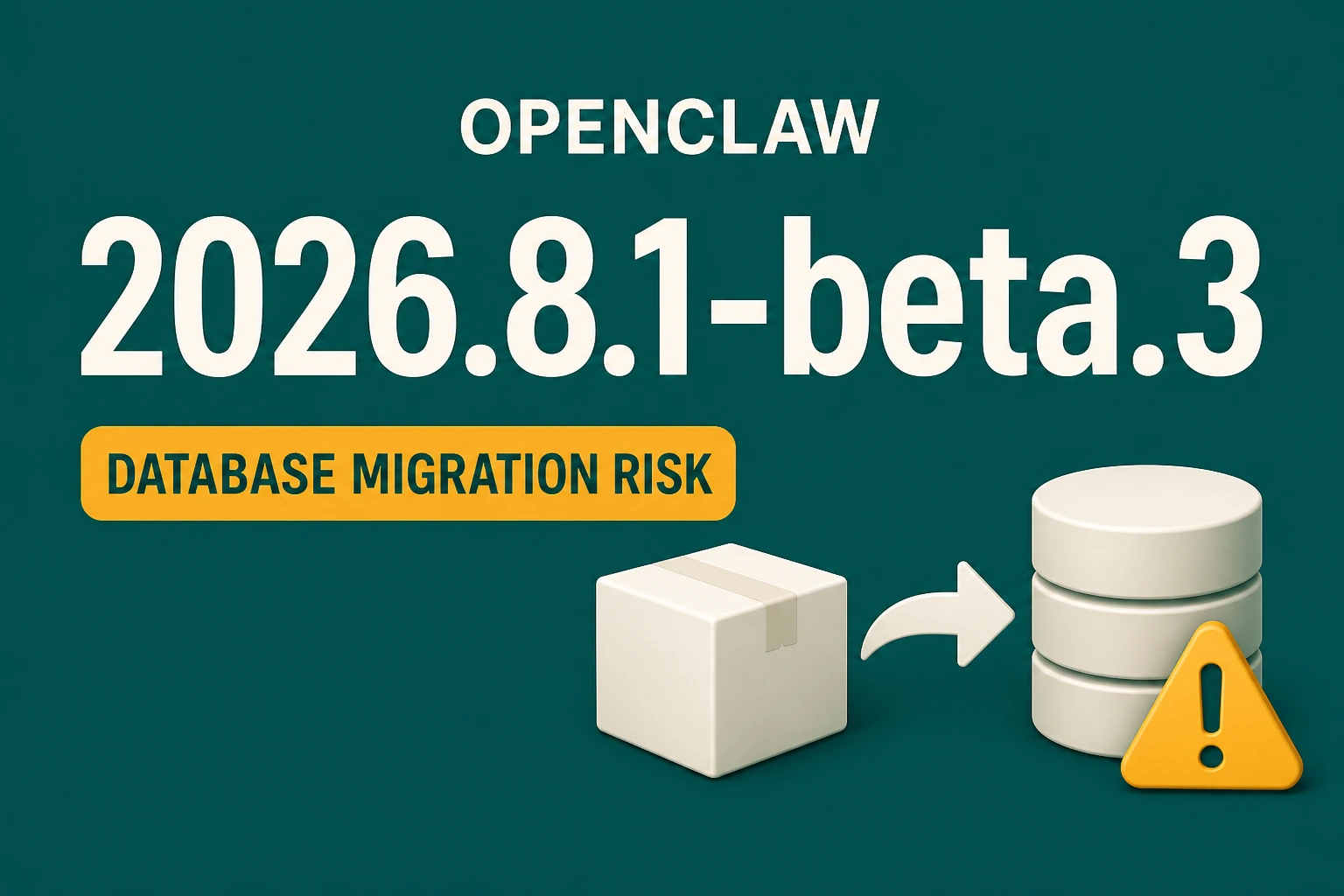 Bug P1 OpenClaw 2026.8.1 Beta 3: npm install Bisa Memigrasi Database dan Memicu Crash Loop