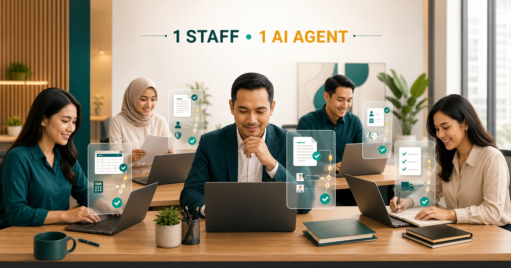 Jangan Ganti Staf dengan AI: Beri Setiap Staf Satu AI Agent