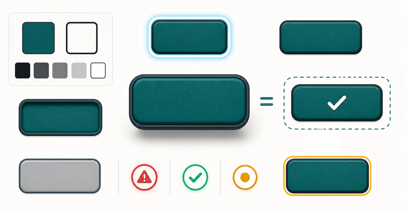 Anatomi kontrol skeuomorphic yang tetap accessible
