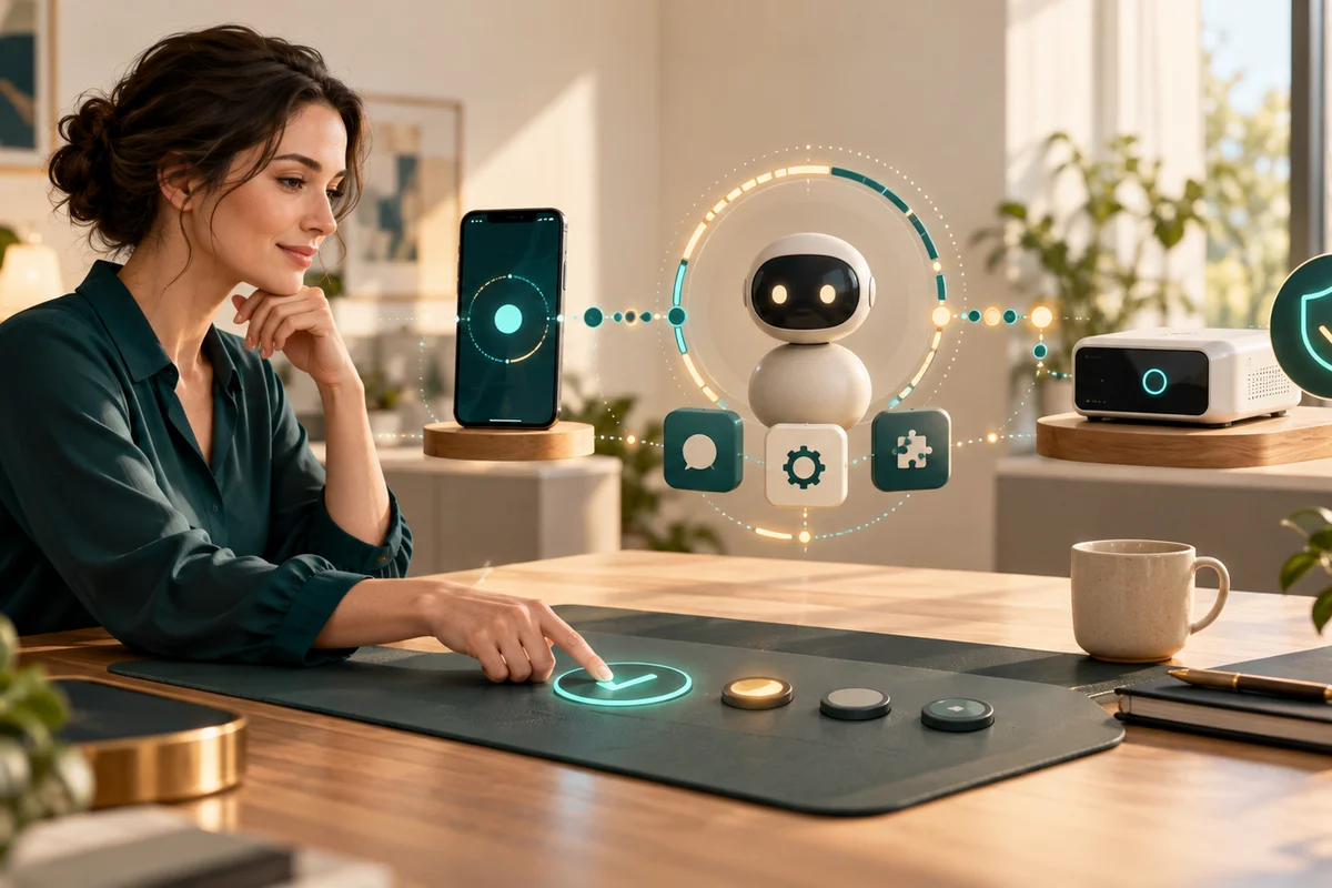 Operator checking permission and connection status in an AI agent workspace before running a task