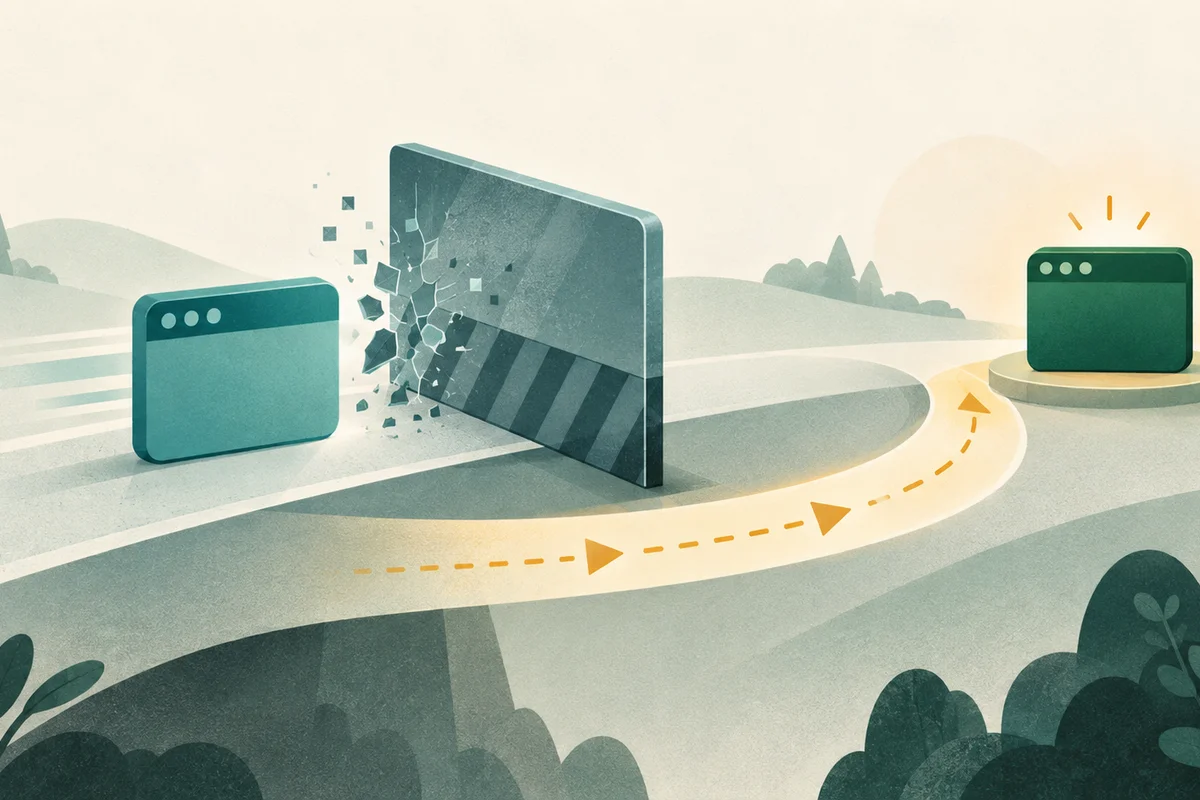 Visual diagram of the safe rollback path from a macOS app startup crash