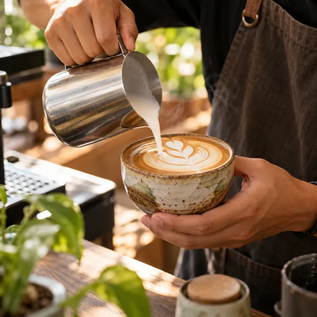 Contoh post: Latte art