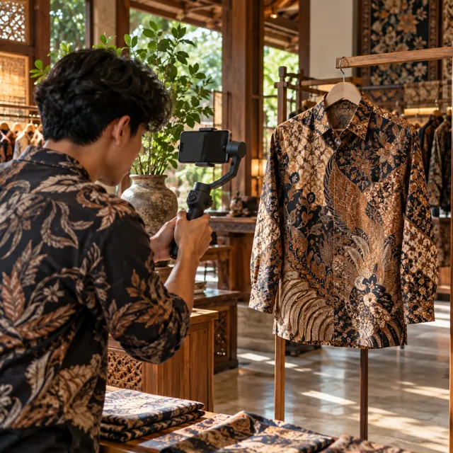 Contoh post: Hari shoot · di balik layar