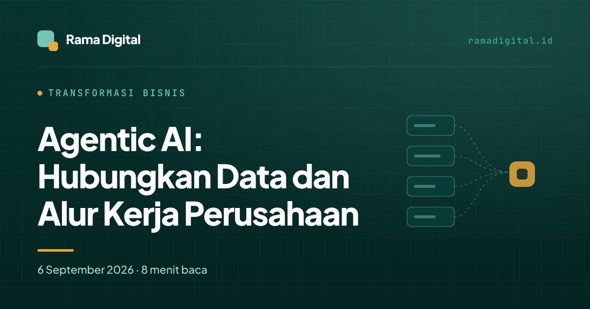 Agentic AI: Hubungkan Data dan Alur Kerja Perusahaan