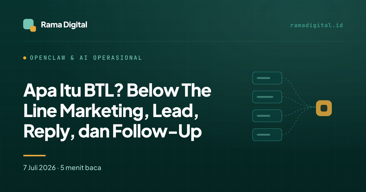Apa Itu BTL? Below The Line Marketing, Lead, Reply, dan Follow-Up