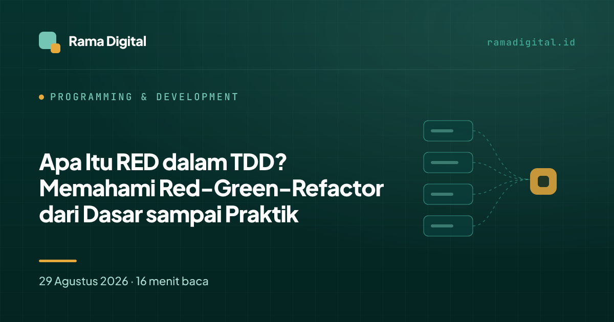 Apa Itu RED dalam TDD? Memahami Red-Green-Refactor dari Dasar sampai Praktik