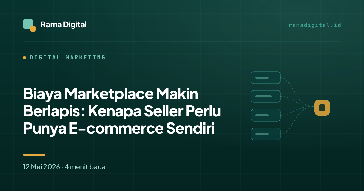 Biaya Marketplace Makin Berlapis: Kenapa Seller Perlu Punya E-commerce Sendiri