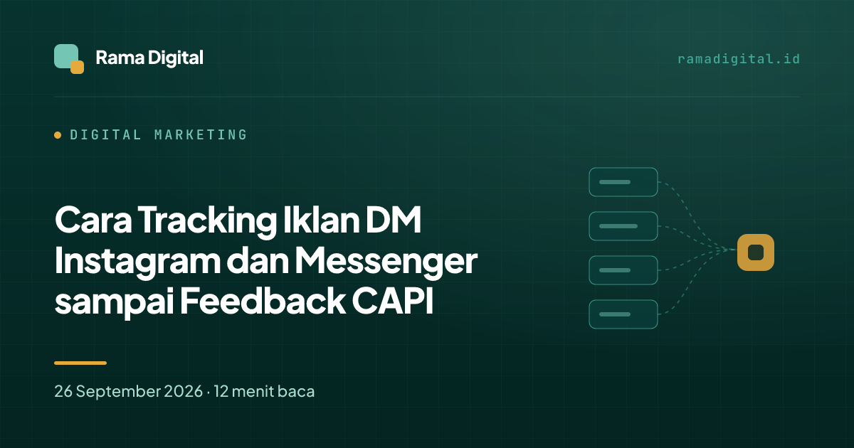 Cara Tracking Iklan DM Instagram dan Messenger sampai Feedback CAPI