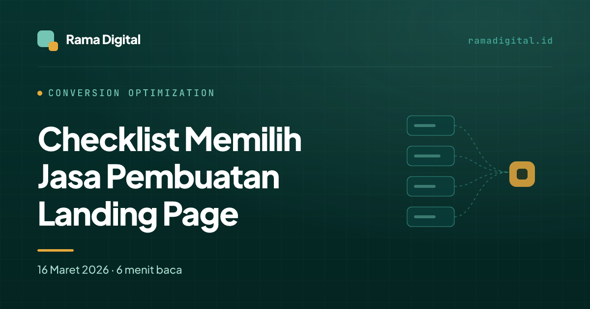 Checklist Memilih Jasa Pembuatan Landing Page