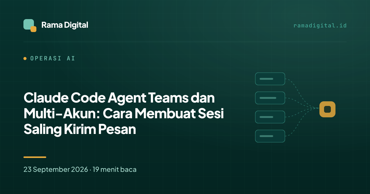Claude Code Agent Teams dan Multi-Akun: Cara Membuat Sesi Saling Kirim Pesan