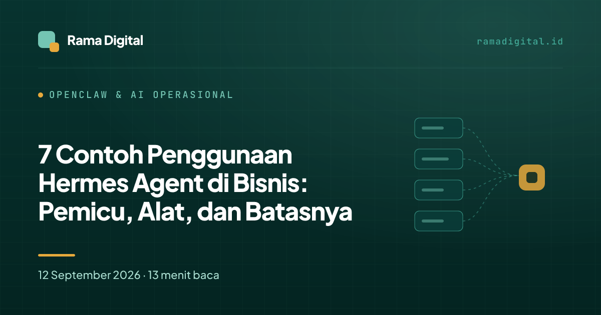 7 Contoh Penggunaan Hermes Agent di Bisnis: Pemicu, Alat, dan Batasnya