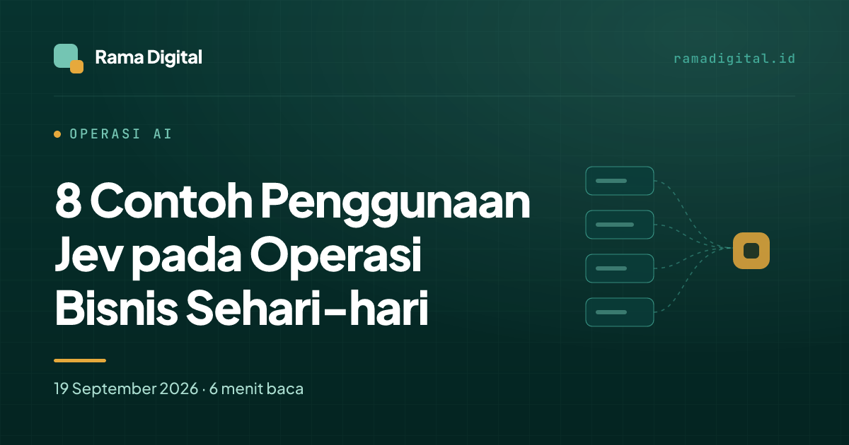8 Contoh Penggunaan Jev pada Operasi Bisnis Sehari-hari