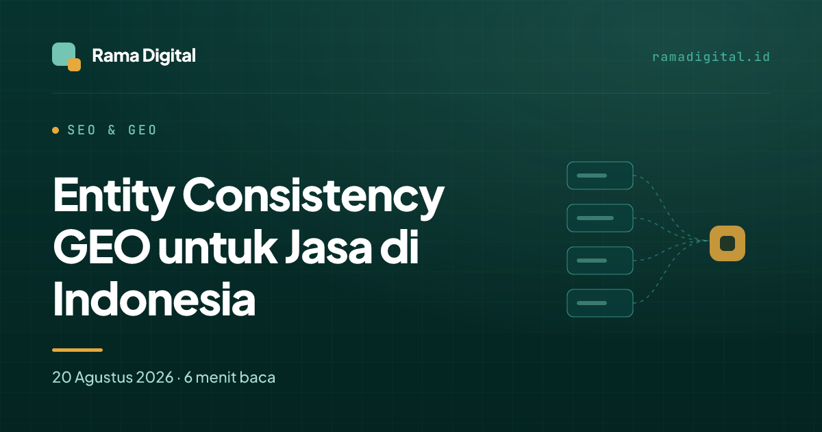 Entity Consistency GEO untuk Jasa di Indonesia