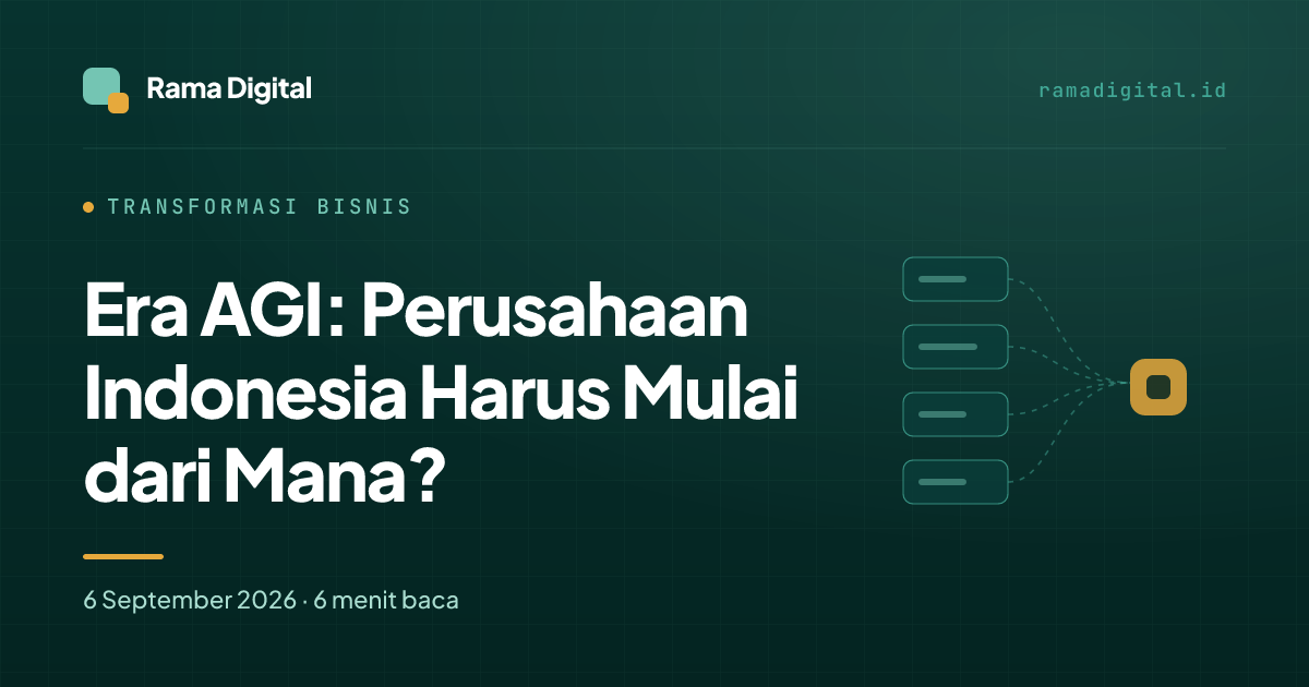 Era AGI: Perusahaan Indonesia Harus Mulai dari Mana?
