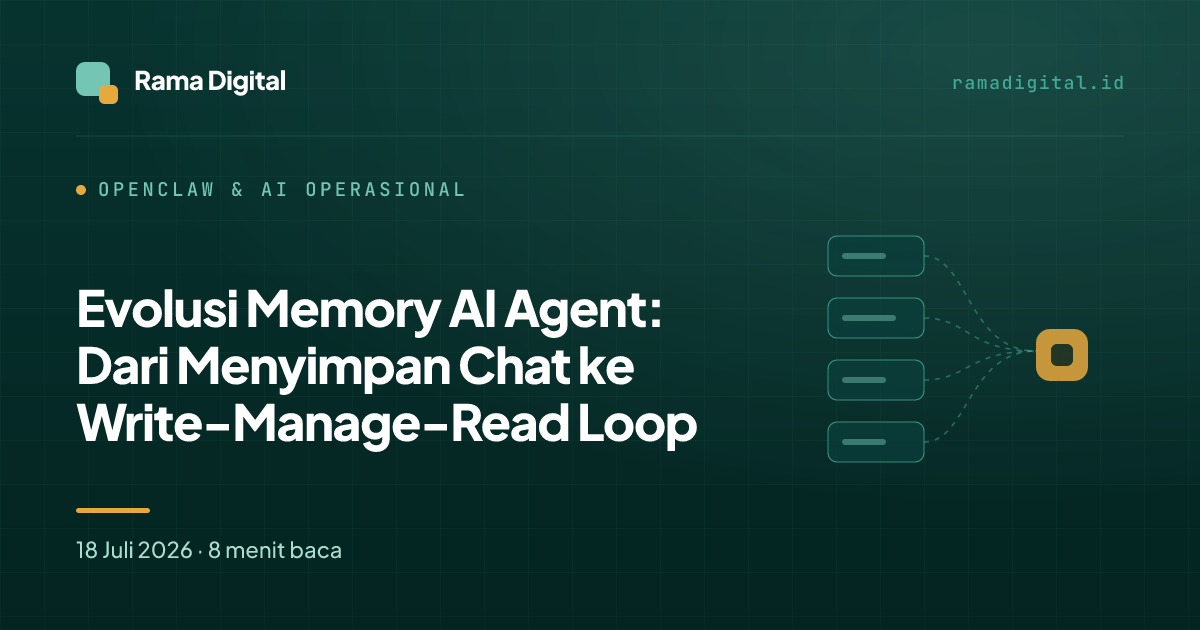 Evolusi Memory AI Agent: Dari Menyimpan Chat ke Write-Manage-Read Loop
