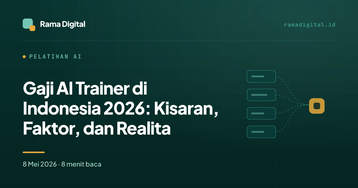 Gaji AI Trainer di Indonesia 2026: Kisaran, Faktor, dan Realita