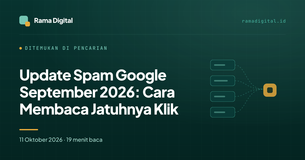Update Spam Google September 2026: Cara Membaca Jatuhnya Klik
