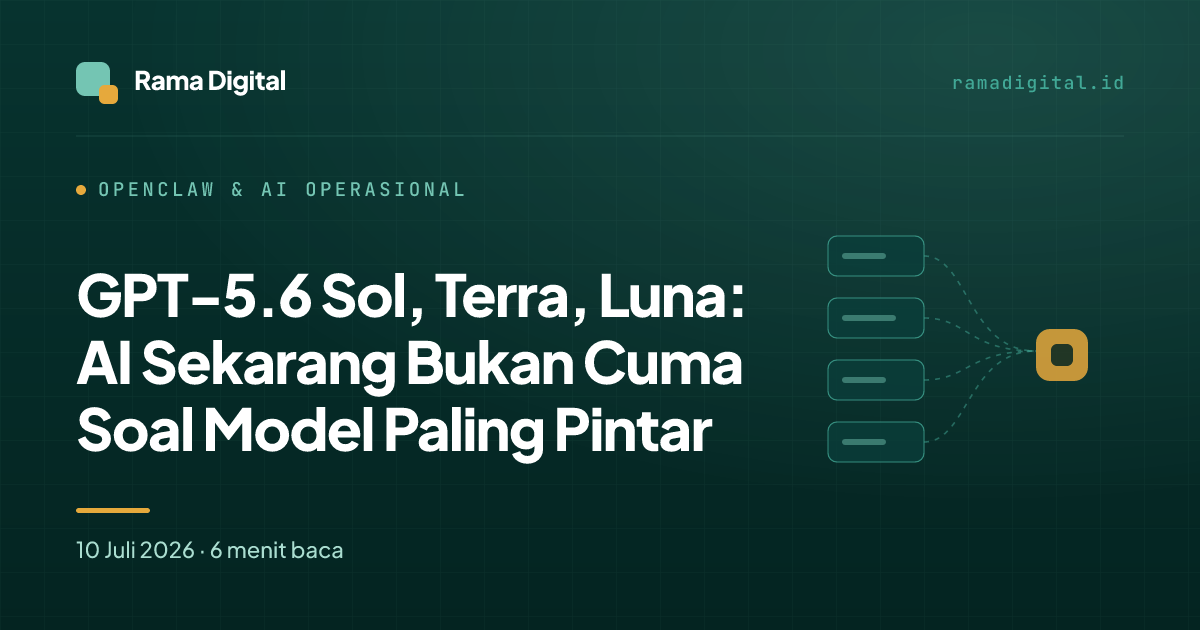 GPT-5.6 Sol, Terra, Luna: AI Sekarang Bukan Cuma Soal Model Paling Pintar