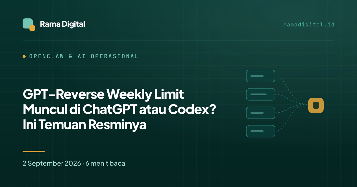 GPT-Reverse Weekly Limit Muncul di ChatGPT atau Codex? Ini Temuan Resminya