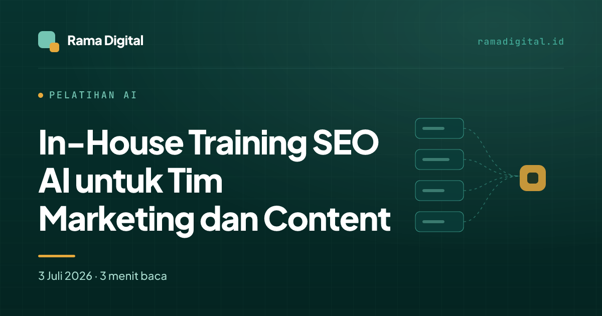 In-House Training SEO AI untuk Tim Marketing dan Content