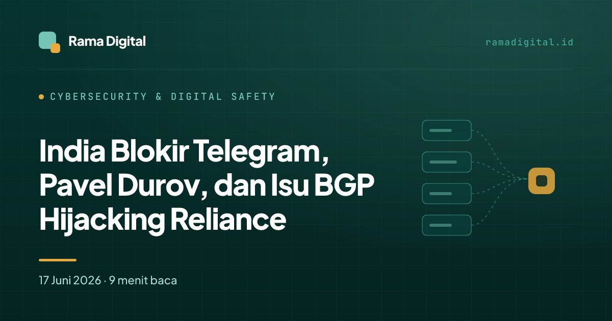 India Blokir Telegram, Pavel Durov, dan Isu BGP Hijacking Reliance