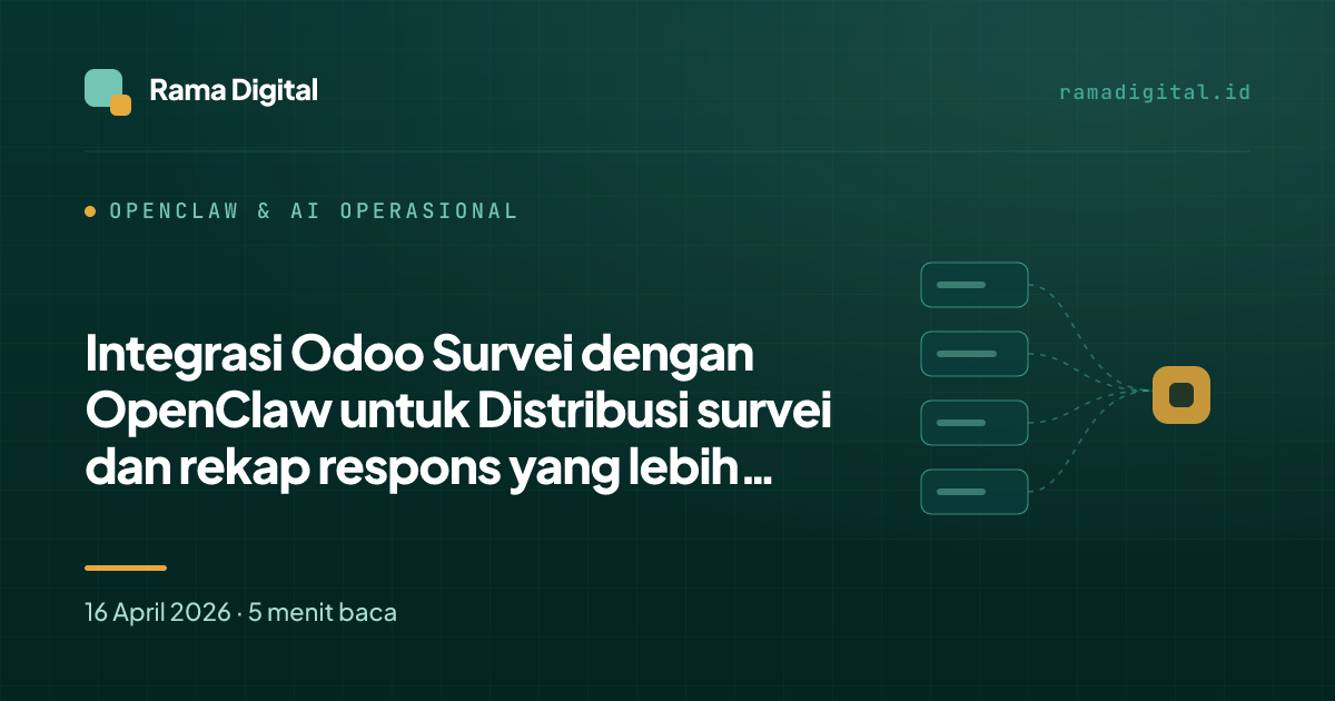 Integrasi Odoo Survei dengan OpenClaw untuk Distribusi survei dan rekap respons yang lebih cepat
