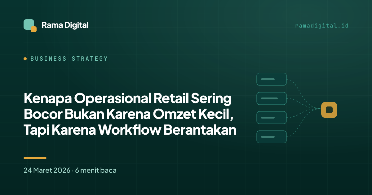 Kenapa Operasional Retail Sering Bocor Bukan Karena Omzet Kecil, Tapi Karena Workflow Berantakan