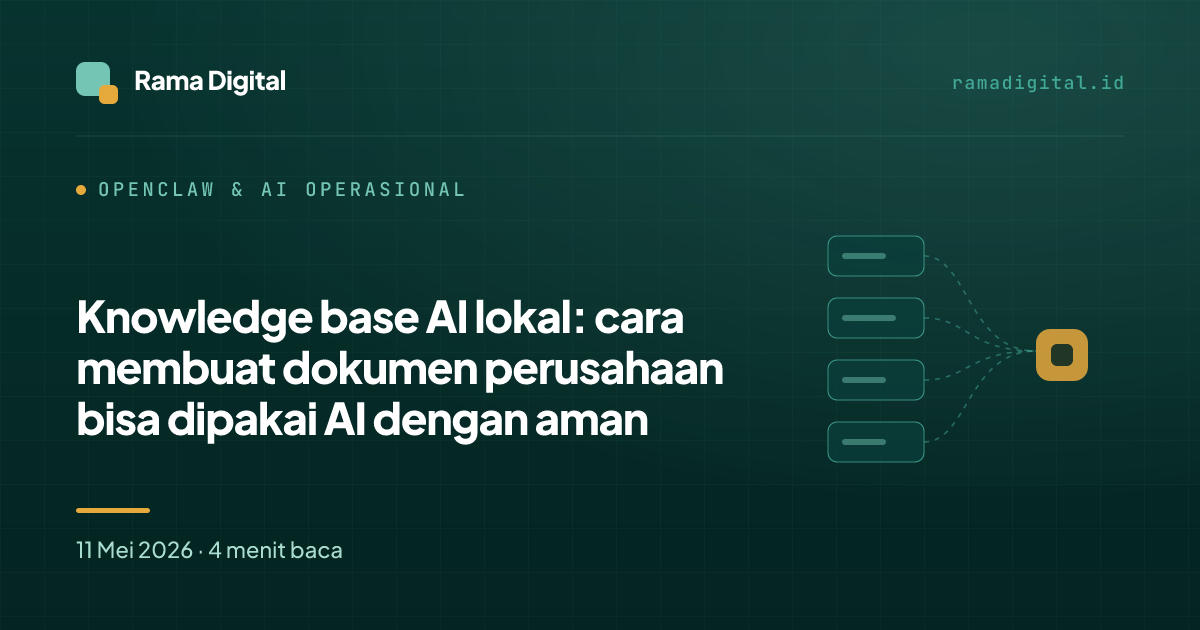Knowledge base AI lokal: cara membuat dokumen perusahaan bisa dipakai AI dengan aman