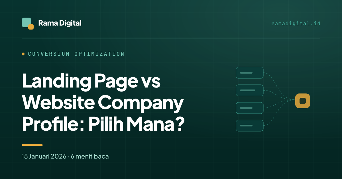 Landing Page vs Website Company Profile: Pilih Mana?
