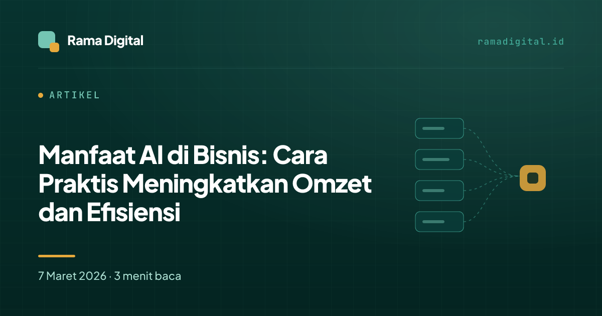 Manfaat AI di Bisnis: Cara Praktis Meningkatkan Omzet dan Efisiensi