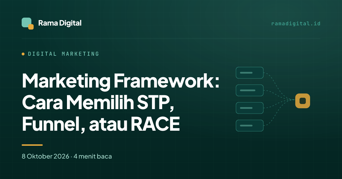 Marketing Framework: Cara Memilih STP, Funnel, atau RACE
