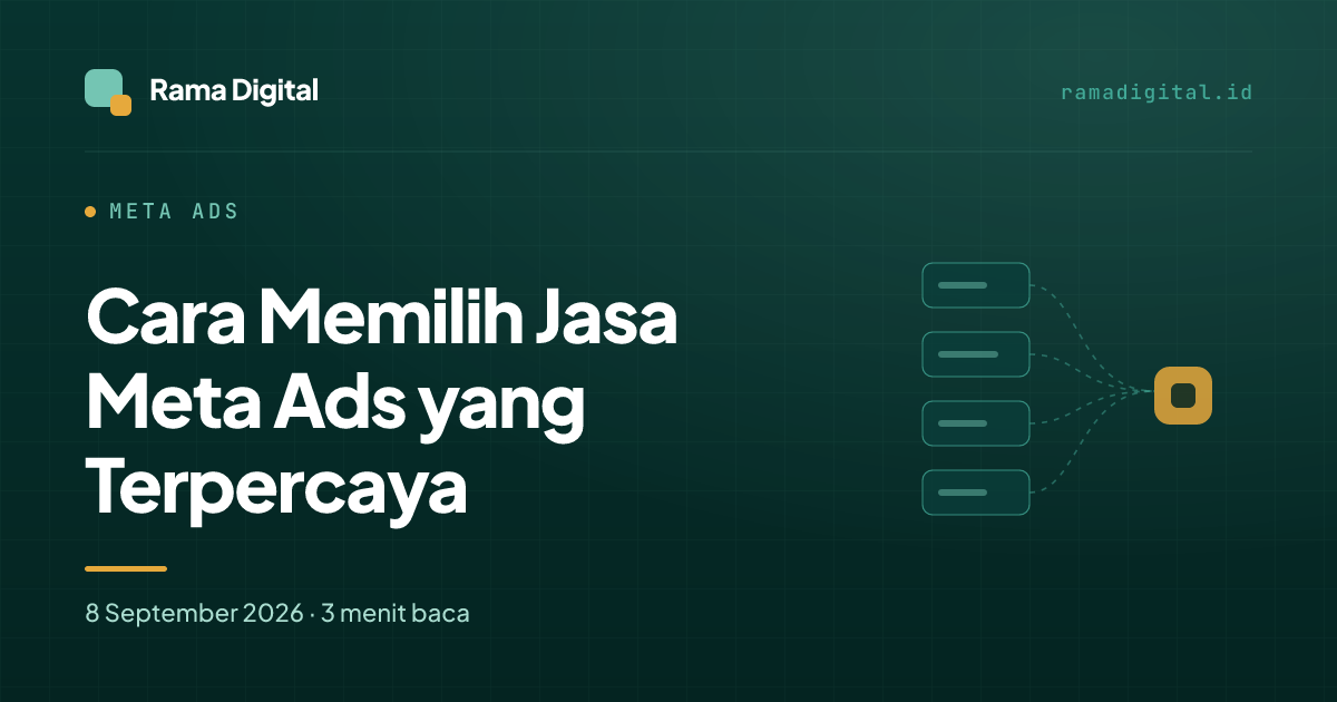 Cara Memilih Jasa Meta Ads yang Terpercaya