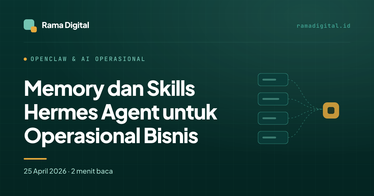 Memory dan Skills Hermes Agent untuk Operasional Bisnis