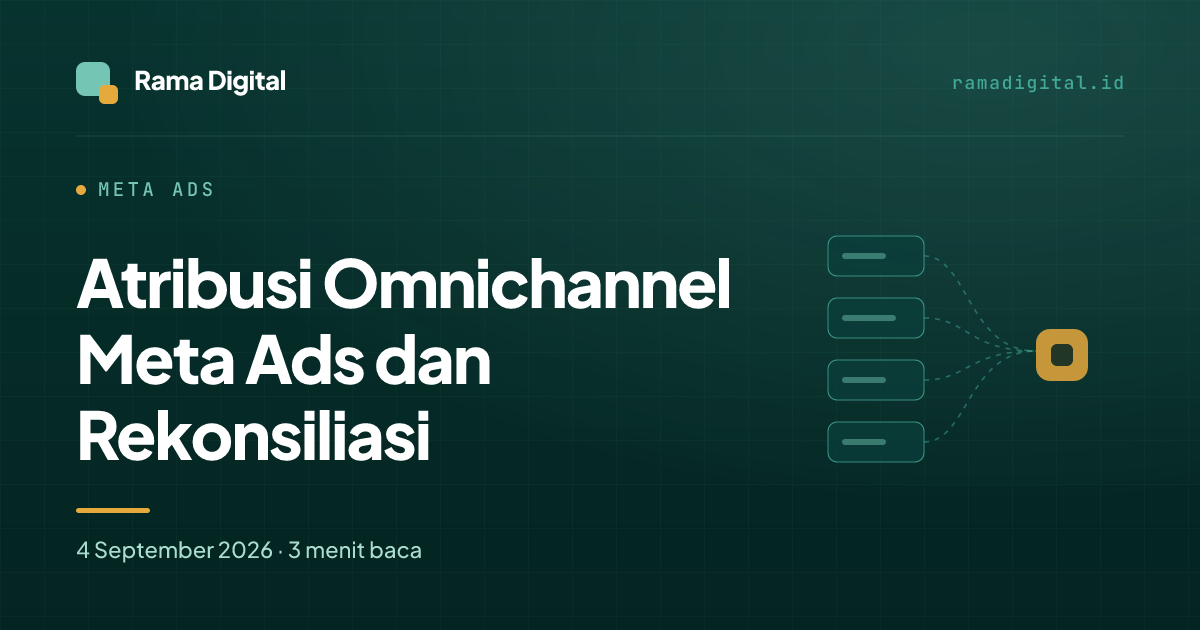 Atribusi Omnichannel Meta Ads dan Rekonsiliasi