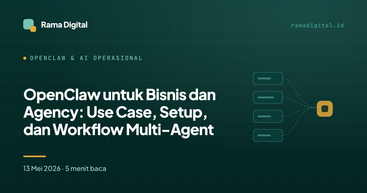 OpenClaw untuk Bisnis dan Agency: Use Case, Setup, dan Workflow Multi-Agent