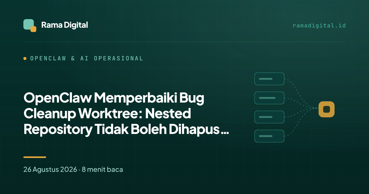 OpenClaw Memperbaiki Bug Cleanup Worktree: Nested Repository Tidak Boleh Dihapus Sembarangan