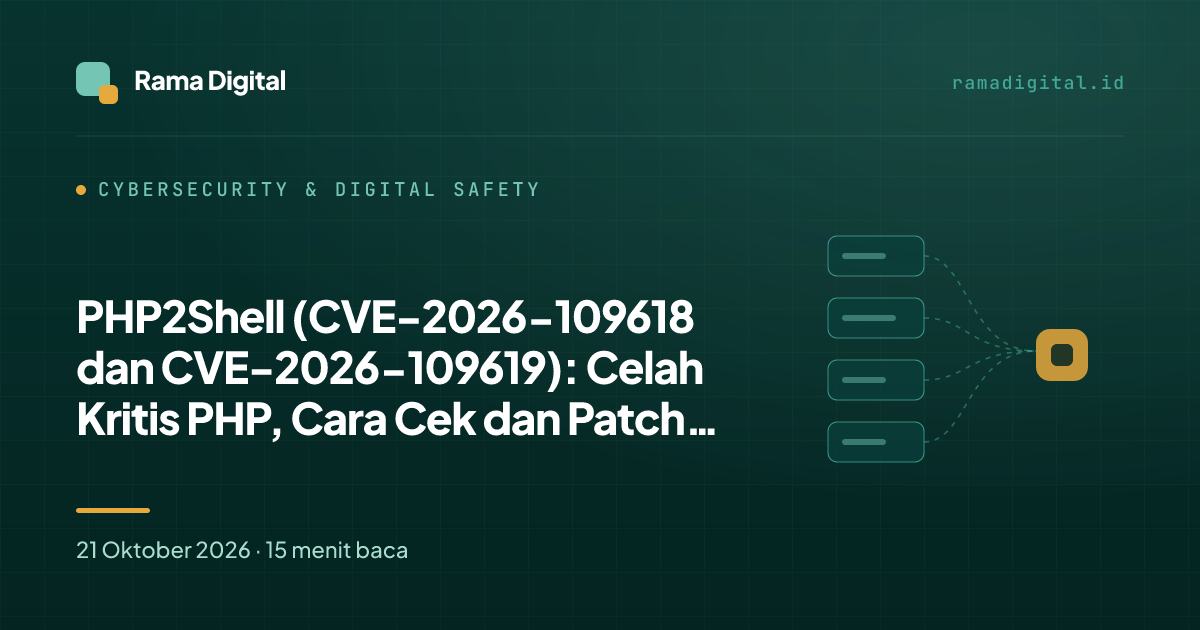 PHP2Shell (CVE-2026-109618 dan CVE-2026-109619): Celah Kritis PHP, Cara Cek dan Patch Server Malam Ini