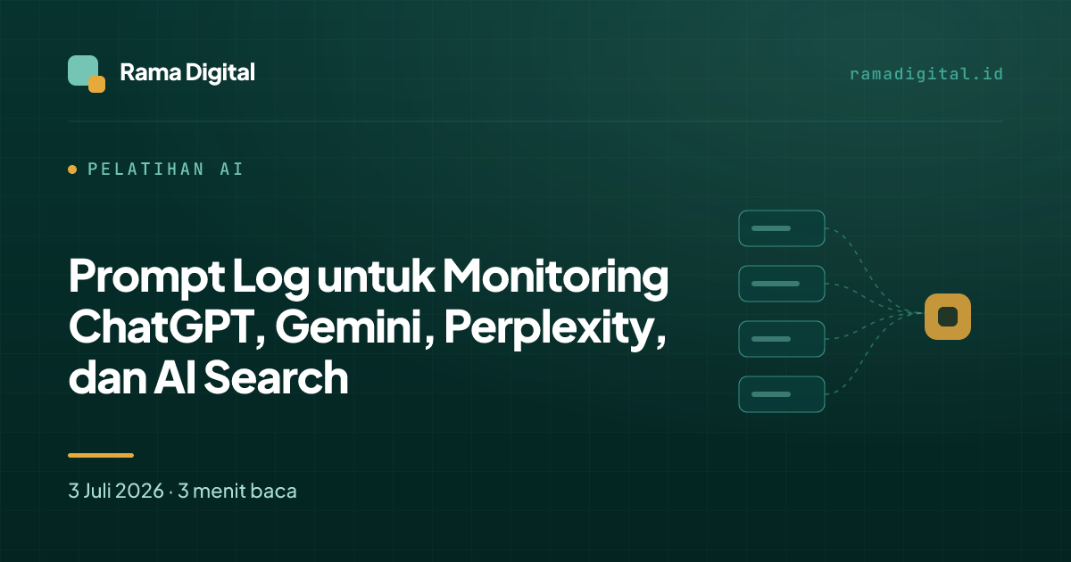 Prompt Log untuk Monitoring ChatGPT, Gemini, Perplexity, dan AI Search