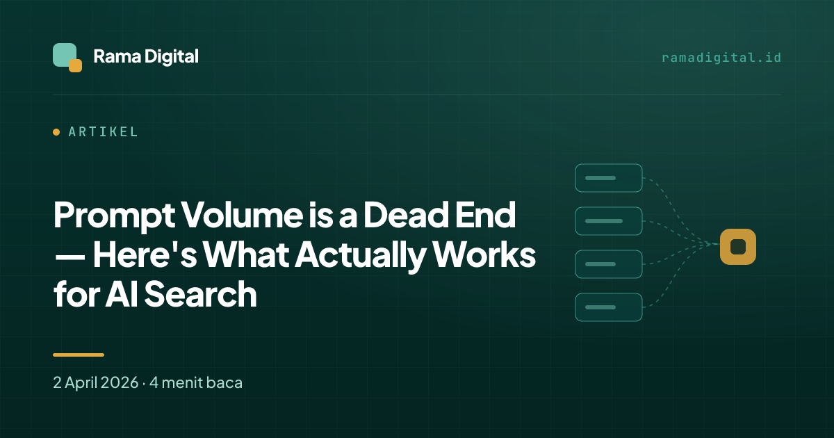 Prompt Volume is a Dead End — Here's What Actually Works for AI Search