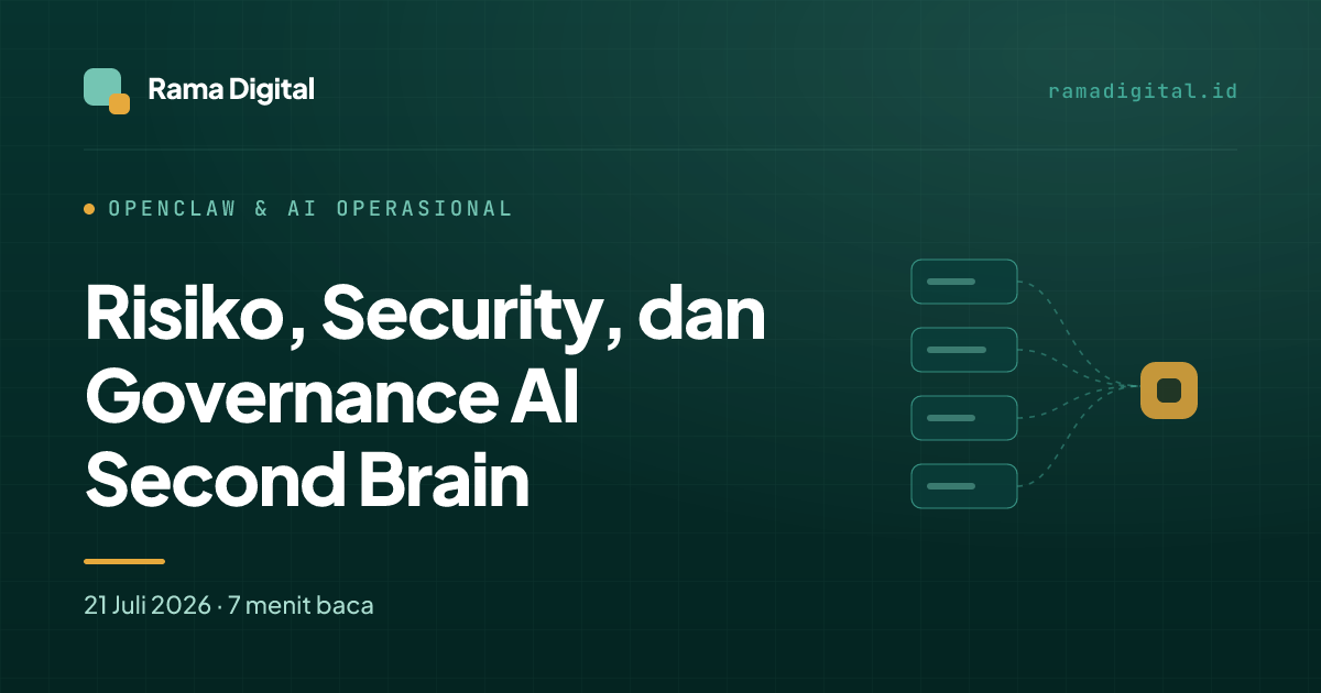 Risiko, Security, dan Governance AI Second Brain
