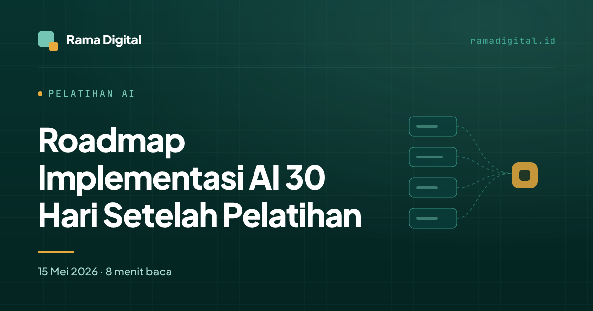 Roadmap Implementasi AI 30 Hari Setelah Pelatihan